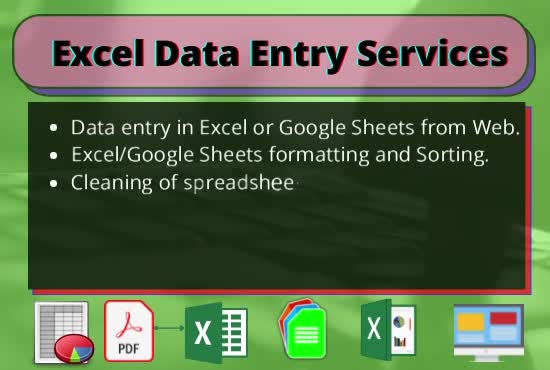 do excel data entry,  data cleaning in 24 hours