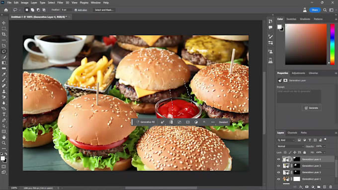 create realistic ai generated food photos