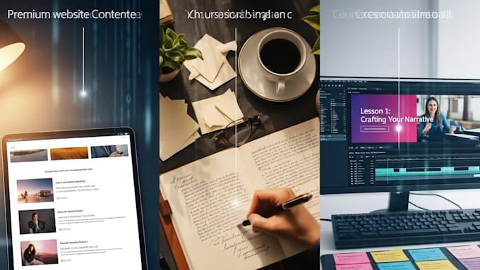 craft personal brand storytelling, website content and course content