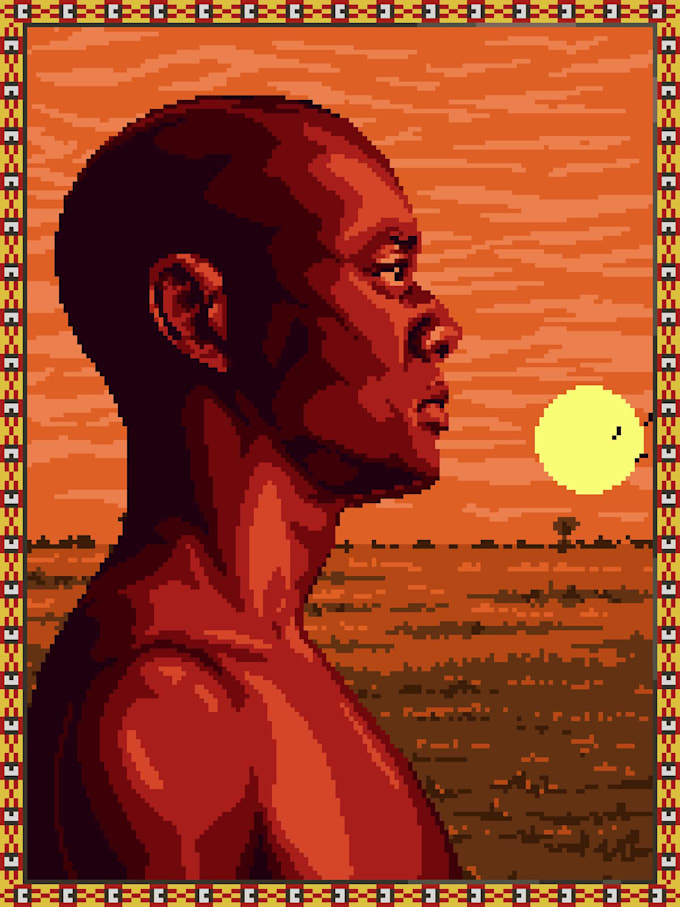 create pixel art portrait for you