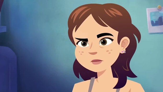 create 2d animation, music video, podcast intro, cartoon and character animation