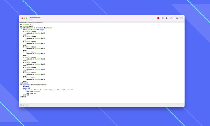 write applescript for mac
