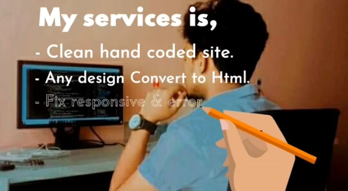 design your website for conversion to htm,css,bootstrap