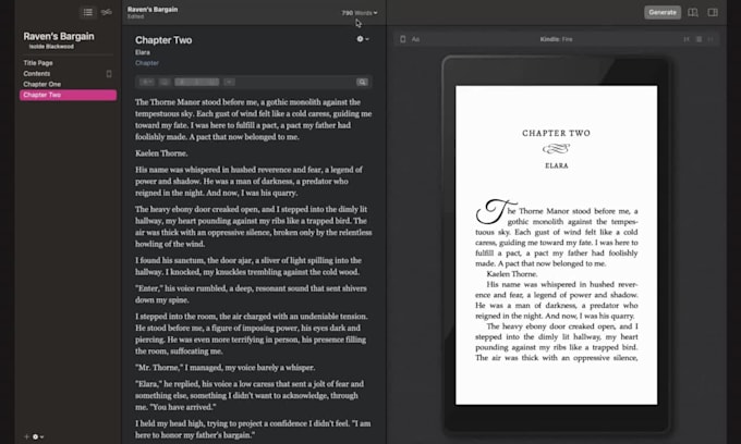 format your book for ebook and print using vellum