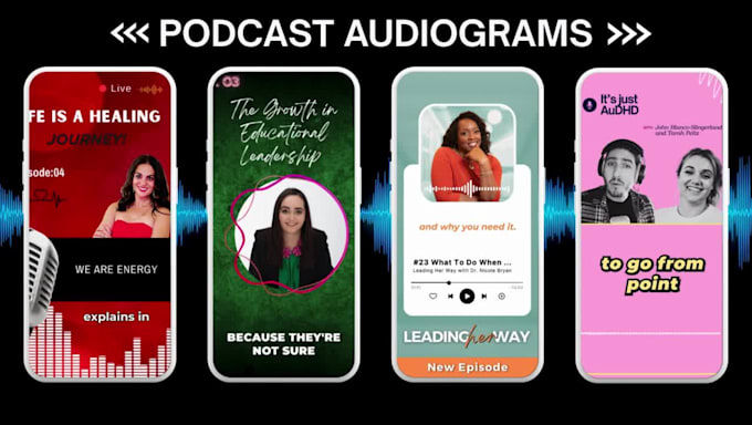 create podcast audiograms for youtube and instagram