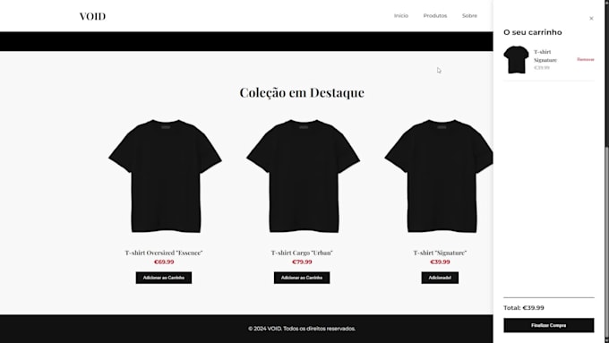 design a professional front end website