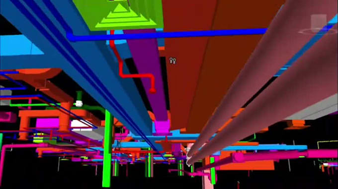 develop 3d bim model for mep services with clash detection and coordination