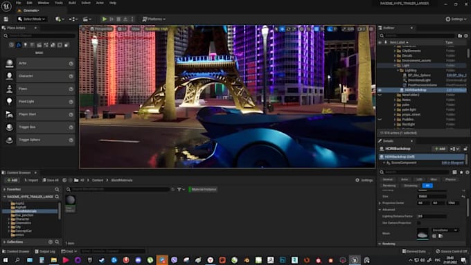 create environment art and props