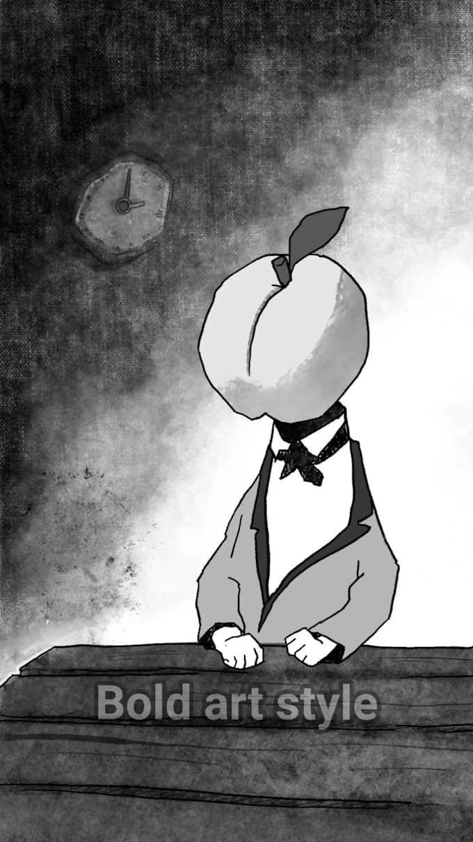 create a looping hand drawn 2d character animation