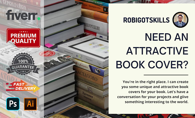 design professional book covers or ebook covers