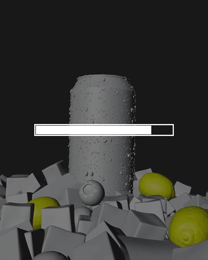 create 3d commercial animation for drinks, bottles, beverages, food