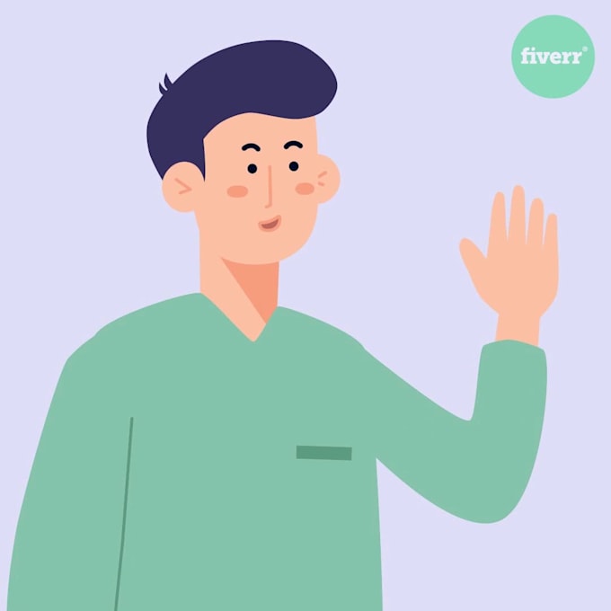 make 2d character animation and gifs for you
