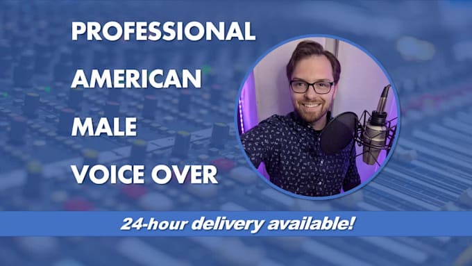record an american millennial male voice over