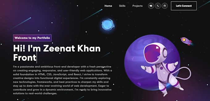Create a modern and responsive portfolio website using react by ...