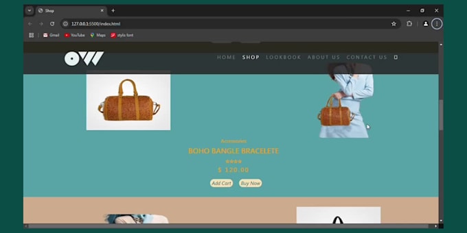 custom minimalist website design for small business