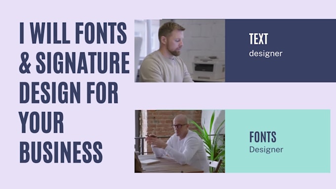 Do fonts and signature design for your business by Mohammadsaji232 | Fiverr