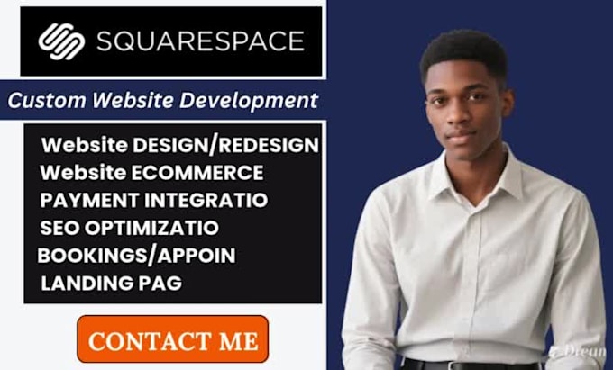 build modern squarespace website, design or redesign and edit squarespace
