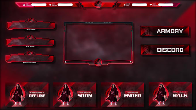 Create best twitch stream package and twitch overlay by Zsyedgraphics ...