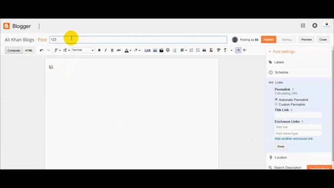 do blogger and wordpress SEO optimization for your post