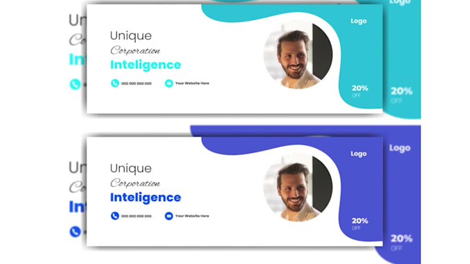 design facebook, linkedin, and twitter headers, covers