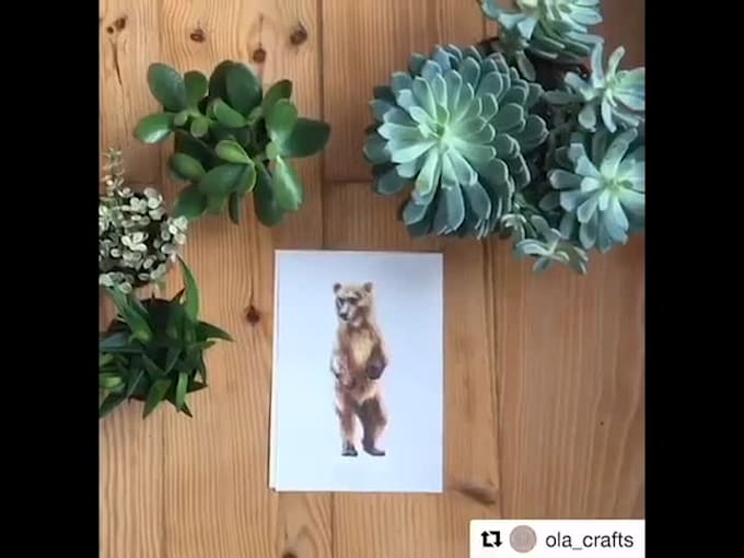 create animal watercolour illustration