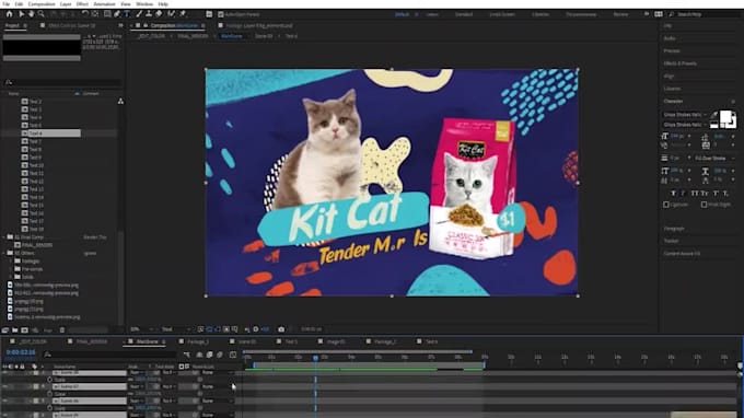 create any custom animation, motion graphics or edit after effects templates