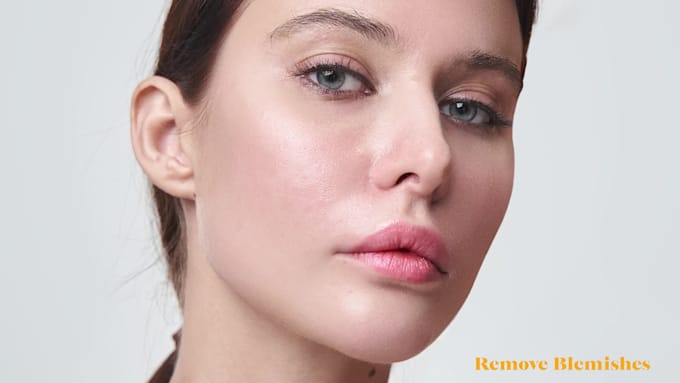 professional face retouching and natural skin smoothing