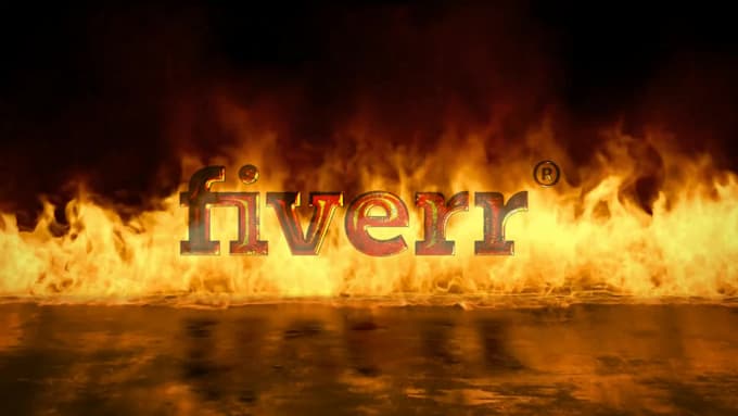 design fire logo intro video