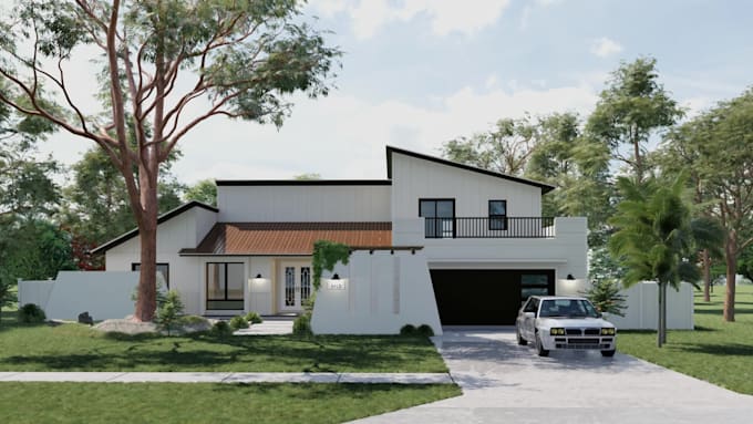 create 3d models and render the exterior, and interior of your buildings