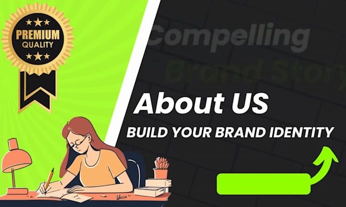 Write best about me, about us page, brand story, why us, mission ...