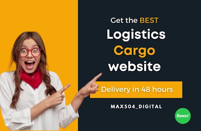 design an eye catching and converting logistics, cargo website with booking
