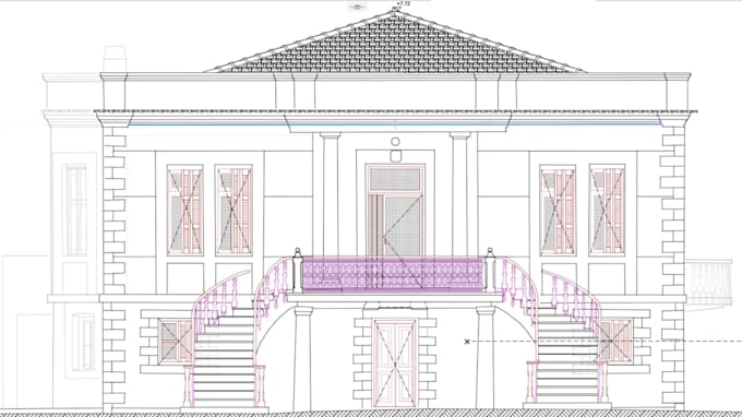 convert your point clouds to autocad or archicad 2d with architectural drawing