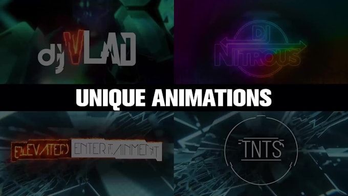make logo animation vj loop background