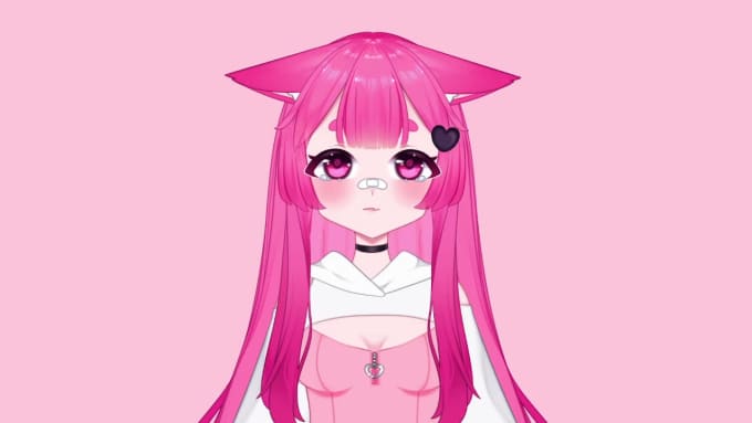 Draw Cute Live D Modelling Ready To Rig Vtuber Model Vroid Fanart My XXX Hot Girl