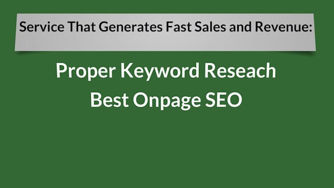 do onpage SEO for shopify store to increase sales