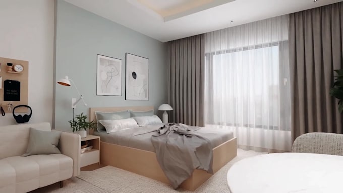design and render 3d interior, exterior