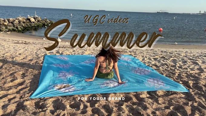 create summer ugc videos by the beach or pool for your brand