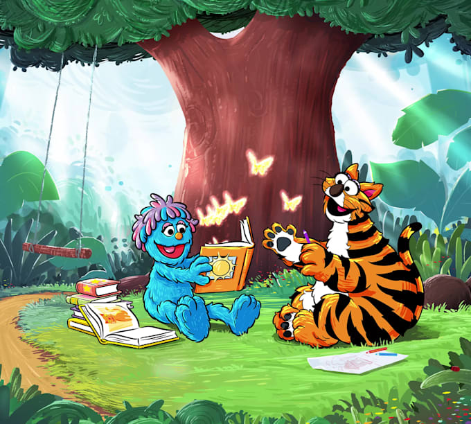 create picture book illustration for kids