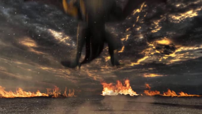 create dragon fire logo intro in full HD