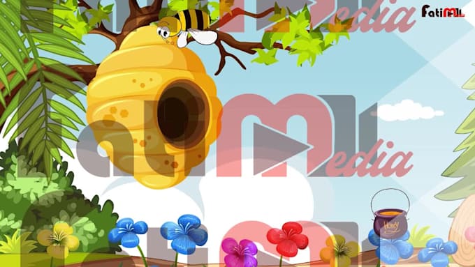 create a 2d cartoon or songs video animation