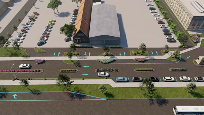 do 3d master plan, landscape and outdoor environment
