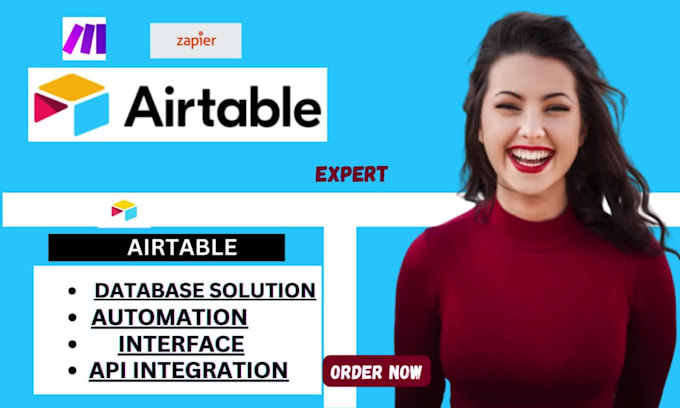 airtable automation, integration, api solutions, airtable database expert