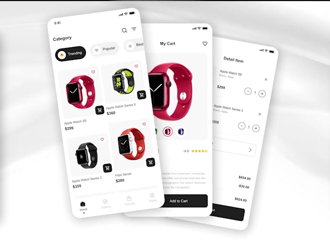 Top 10! I will design interactive mobile app UX UI with adobe xd or figma