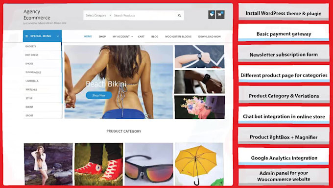 create wordpress woocommerce for your online store