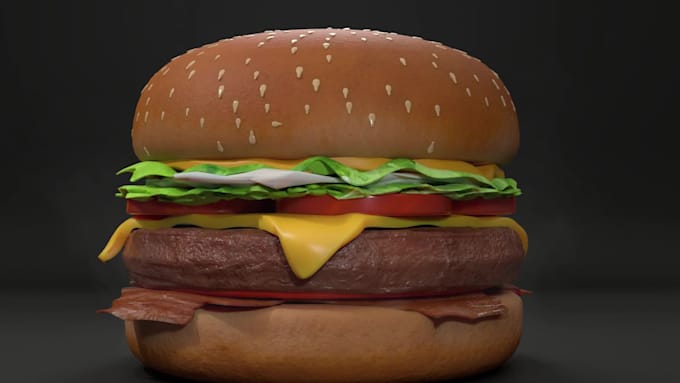 3d modelling product food animation