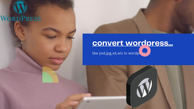 convert PSD,jpg, xd,ai to HTML and wordpress websites