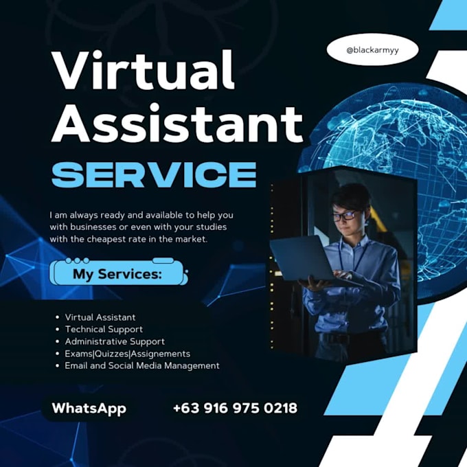 be your virtual assistant for your business and study