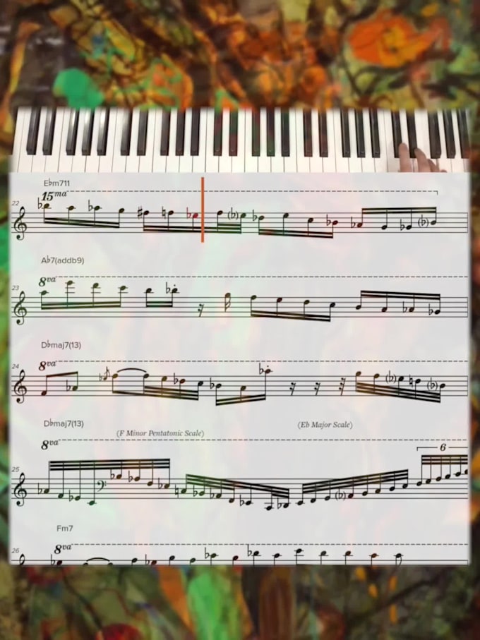 make the sheet music of a song and music transcription