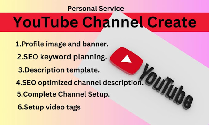 Create a successful, setup youtube channel with logo by Ariyansadhin ...