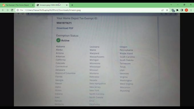 legally handle home depot sales tax exemption in all states